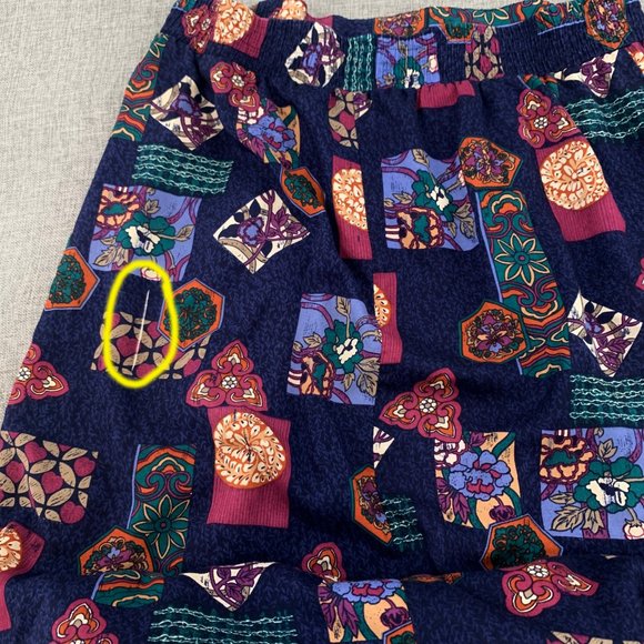 Vintage Norton McNaughton Floral Maxi Skirt Lightweight 100% Rayon Size 16 - Picture 7 of 15